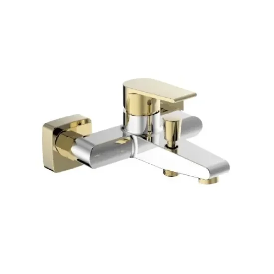 Смесител стенен за вана/душ BIEN PRUVA BATH MIXER CHROME - GOLD
