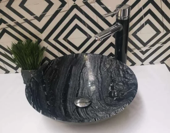 Мивка от естествен камък - 40 х 12 cm