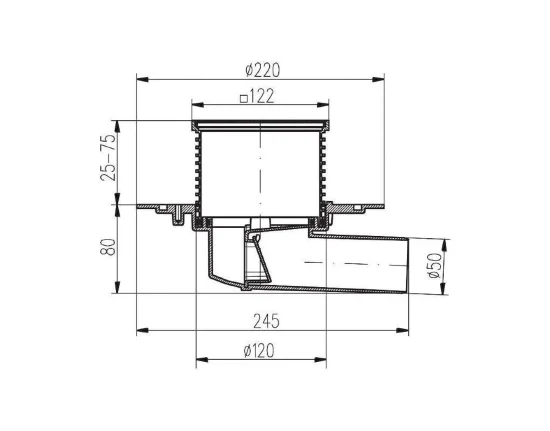Подоф сифон PVBU DN 50 N - инокс Подоф сифон PVBU DN 50 N - инокс Подоф сифон PVBU DN 50 N - инокс