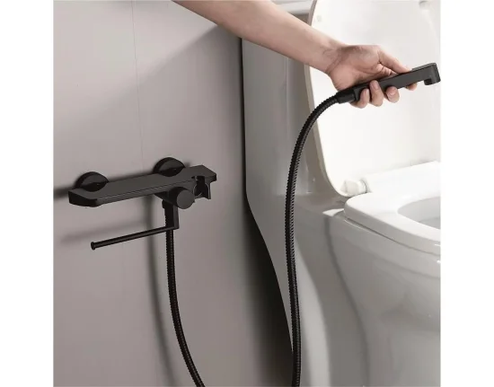 Стенен смесител със слушалка - за биде, различни цветове