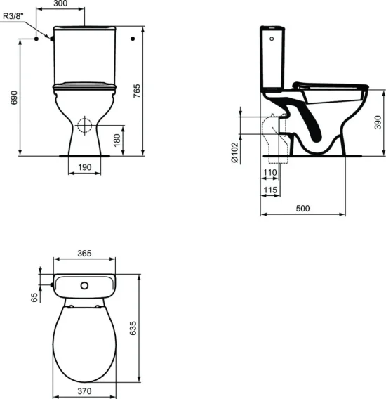 Ulysse S WC комплект