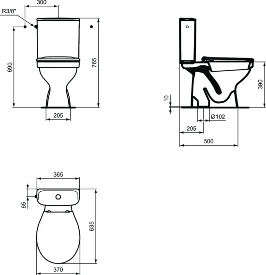 Ulysse S WC комплект