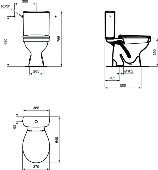 Ulysse S WC комплект